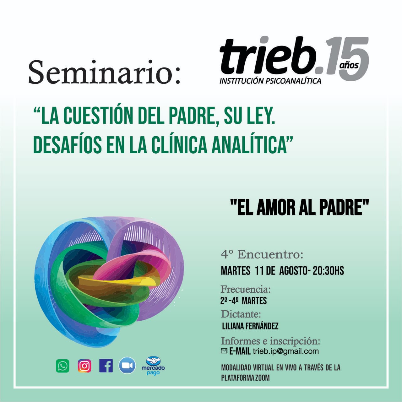 En este momento estás viendo Seminario: «La cuestión del Padre, Su Ley. Desafíos en la clínica analítica»