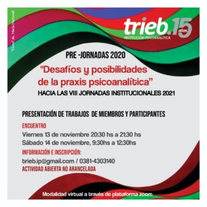 Lee más sobre el artículo PRE-JORNADAS 2020 «Desafíos y posibilidades de la praxis psicoanalítica»