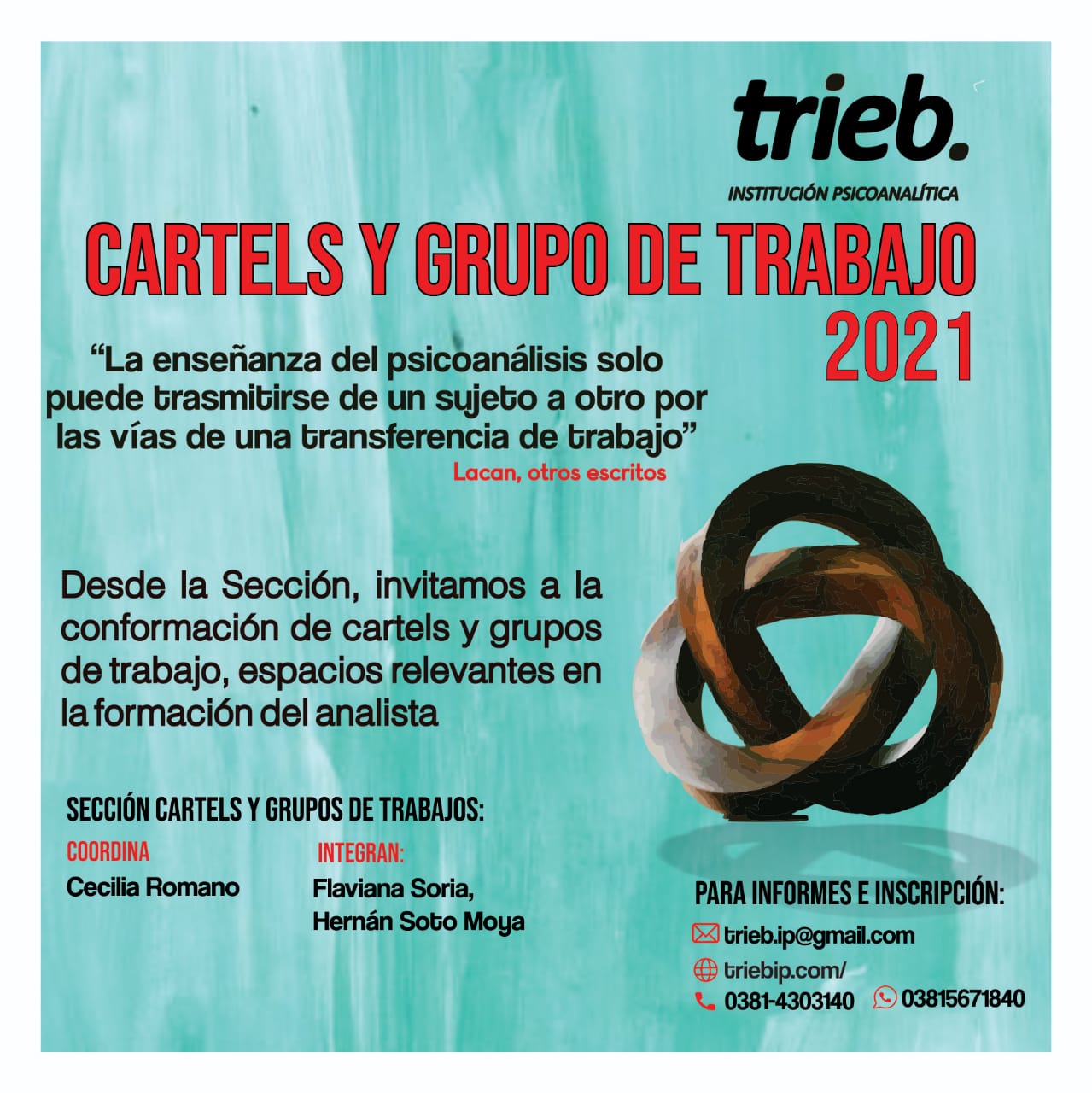 En este momento estás viendo Cartels y Grupos de Trabajo 2021