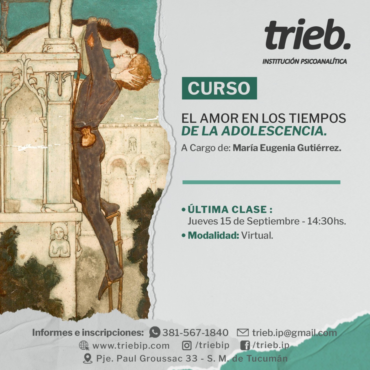En este momento estás viendo CURSO: “El Amor en los tiempos de la Adolescencia” – Última clase