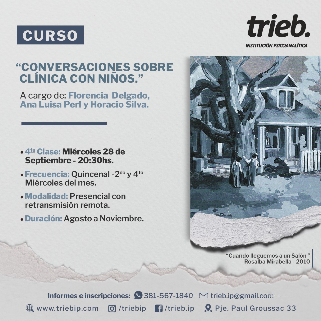 En este momento estás viendo Curso: «Conversaciones sobre clínica con niños». – Clase 4