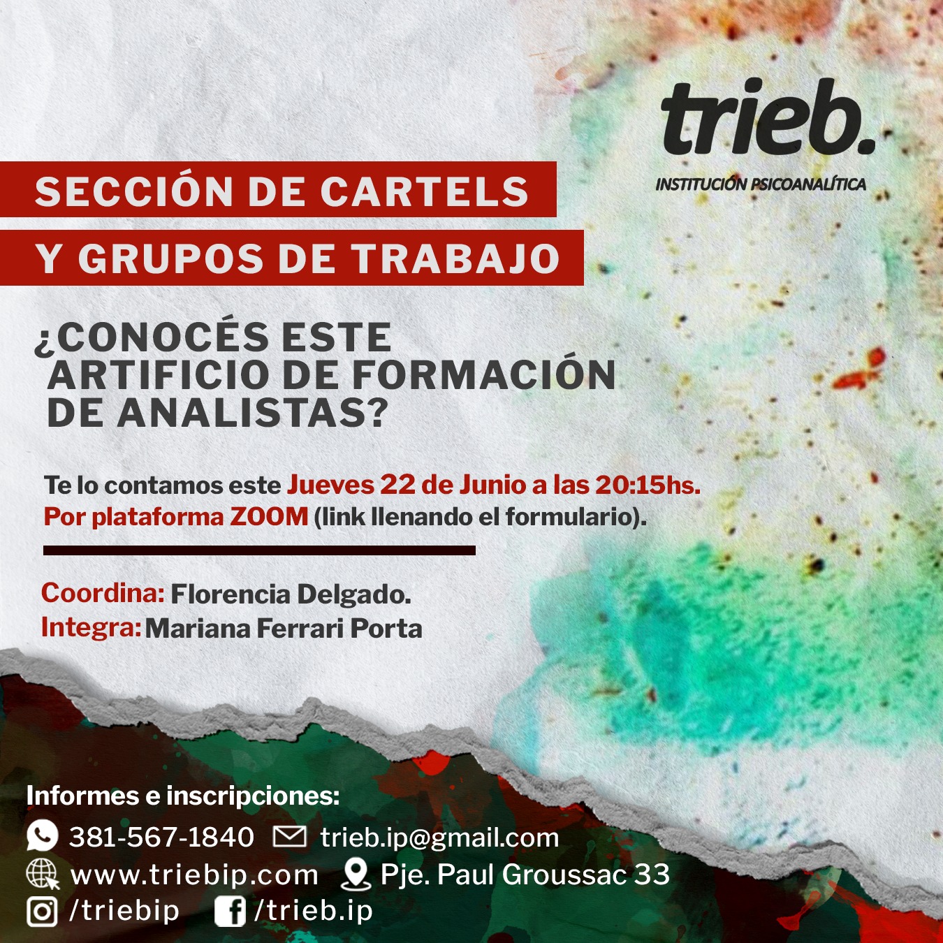 En este momento estás viendo Sección cartels y grupos de trabajo – formulario