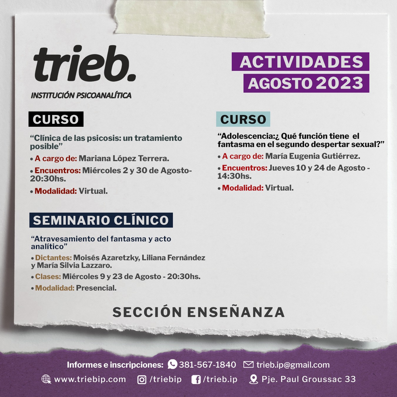 En este momento estás viendo Trieb Informa – AGOSTO 2023